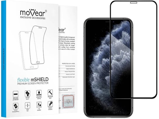 moVear flexible 3D PRO - Pancerne szkło hybrydowe do Apple iPhone 11 Pro / Xs / X (5.8") na Cały Ekran | Premium, fullGlue, 8H+ moVear