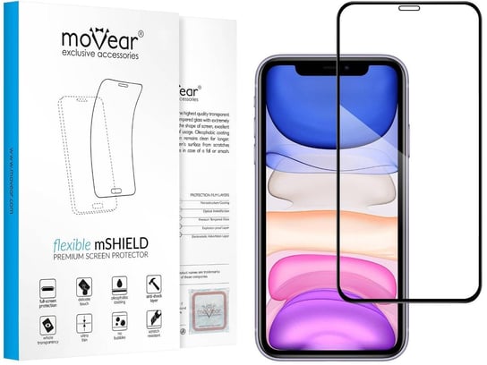 moVear flexible 3D PRO - Pancerne szkło hybrydowe do Apple iPhone 11 / Xr (6.1") na Cały Ekran | Premium, fullGlue, 8H+ moVear