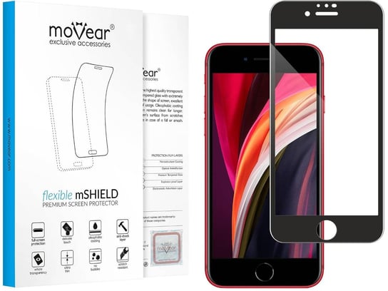 moVear flexible 3D PRO - Pancerne szkło hybrydowe do Apple iPhone SE (2022 / 2020) / 8 / 7 (4.7") na Cały Ekran | Premium, fullGlue, 8H+ moVear