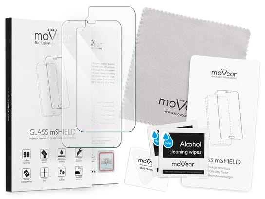 moVear GLASS mSHIELD 2.5D na Apple iPhone Xr | Szkło Hartowane (Przód + Tył) moVear