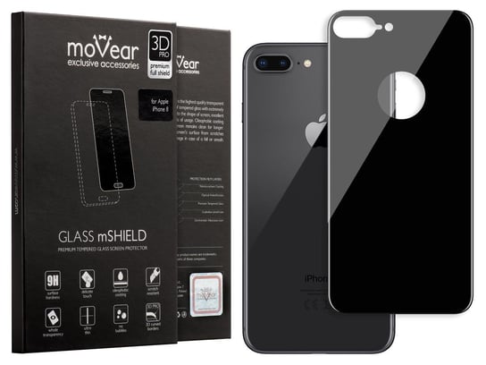 moVear GLASS mSHIELD 3D PRO na Apple iPhone 8 Plus | Szkło Hartowane (na Tył) moVear