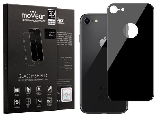 moVear GLASS mSHIELD 3D PRO na Apple iPhone 8 | Szkło Hartowane (na Tył) moVear