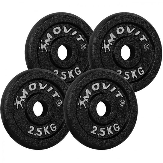 MOVIT® 4x waga 2,5 kg, żeliwo Movit
