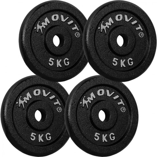 MOVIT® 4x waga 5,0 kg, żeliwo Movit