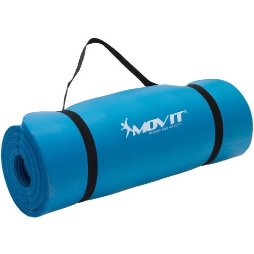 Movit, Mata do ćwiczeń, jogi/masażu, niebieska, 190x60 cm Movit