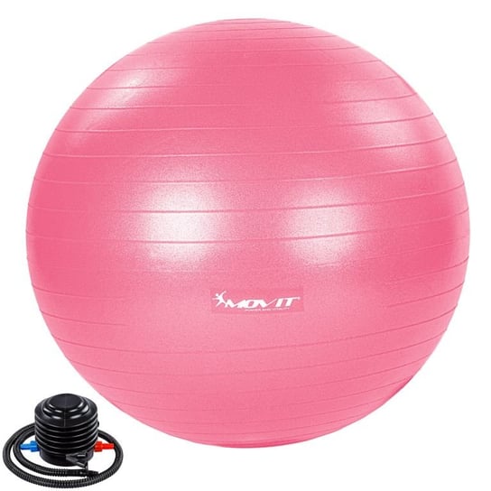 MOVIT Piłka gimnastyczna z pompką, 55 cm, różowa Movit