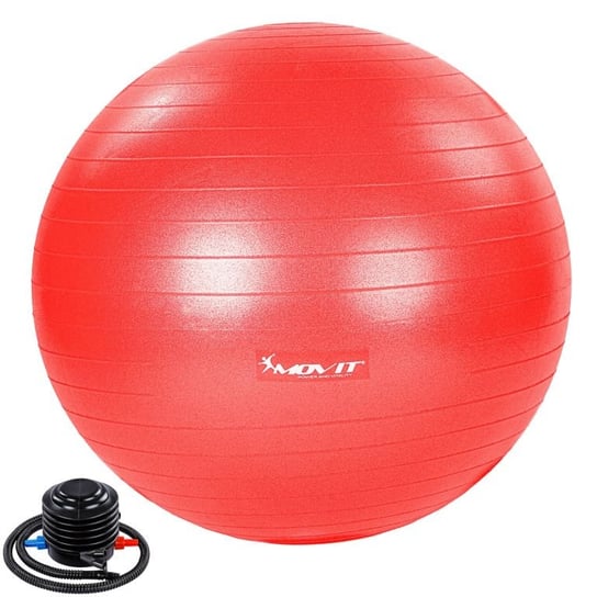 MOVIT Piłka gimnastyczna z pompką, 65 cm, czerwona Movit