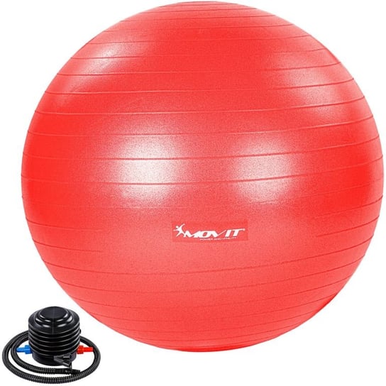 MOVIT Piłka gimnastyczna z pompką, 85 cm, czerwony Movit