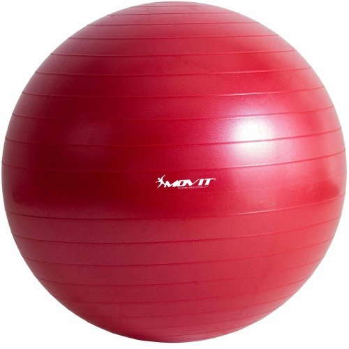 Movit, Piłka gimnastyczna z pompką, czerwona, 75 cm Movit