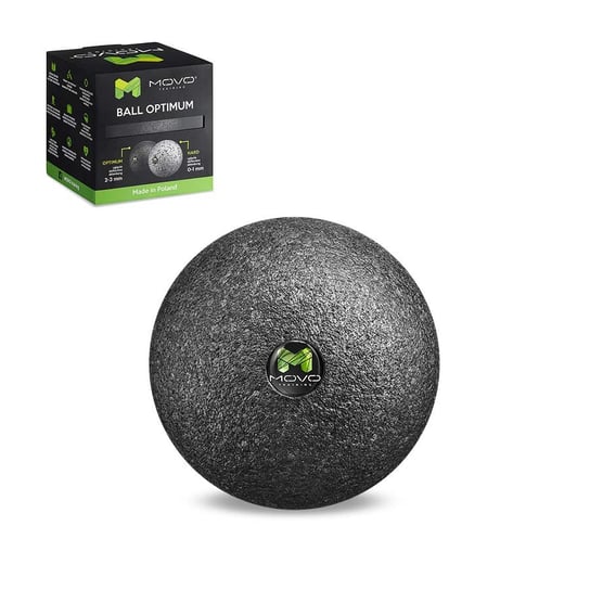 MOVO, Piłka do masażu 10 cm, Ball Optimum, Roller czarny Movo