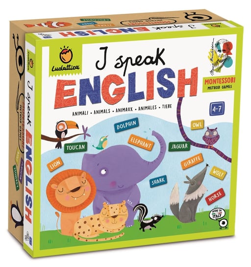 Mówię po angielsku - Montessori, gra edukacyjna, Ludattica Ludattica