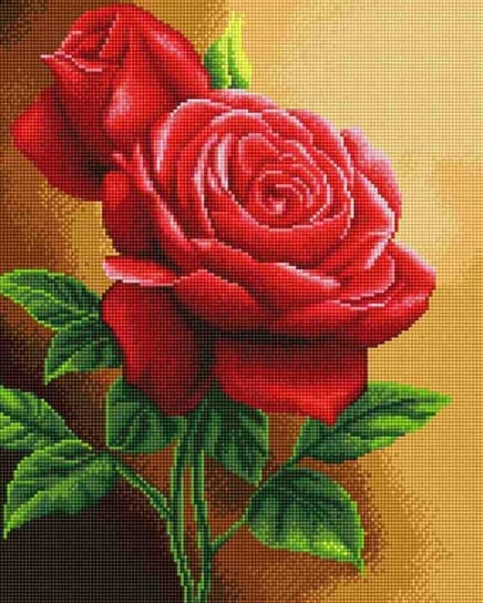 Mozaika diamentowa, 40x50 cm - Róża hobby-maniak