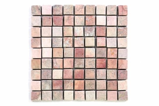 Mozaika marmurowa Garth na siatce czerwona 1m2 Divero