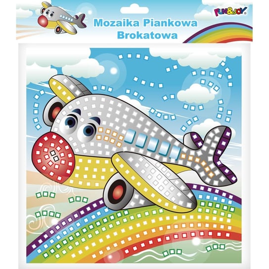 Mozaika piankowa brokatowa Samolot Fun&Joy Titanum