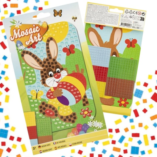 Mozaika Piankowa Wielkanocna Wyklejanka Dla Dzieci Kreatywne Wielkanoc Królik Artmaker