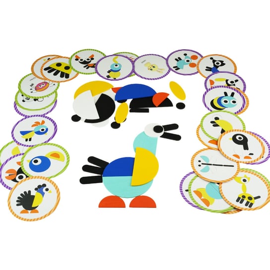 Mozaika układanka puzzle drewniane dla dzieci zwierzęta KinderSafe
