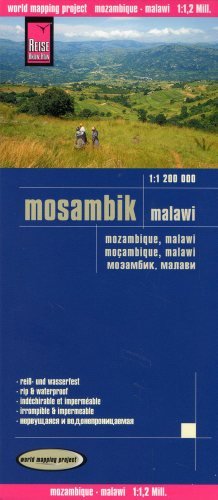 Mozambik, Malawi. Mapa 1:1 200 000 Opracowanie zbiorowe