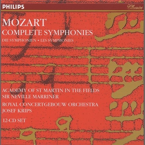 Mozart: Complete Symphonies Academy of St Martin in the Fields, Sir Neville Marriner, Royal Concertgebouw Orchestra, Josef Krips