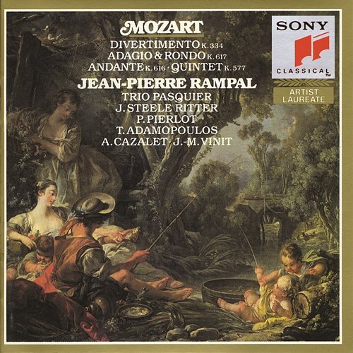 Mozart: Divertimento, K. 334, Al desio di chi t'adora, K. 577, Andante, K. 616 & Adagio and Rondo, K. 617 Jean-Pierre Rampal, Trio Pasquier