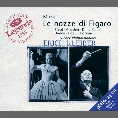 Mozart: Le nozze di Figaro, K.492 / Act 1 - "Bravo, signor padrone...Se vuol ballare...Ed aspettaste" Cesare Siepi, Hilde Rössel-Majdan, Fernando Corena, Wiener Philharmoniker, Erich Kleiber