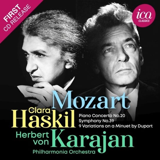 Mozart: Piano Concerto No. 20. Symphony No. 39. Variations Haskil Clara