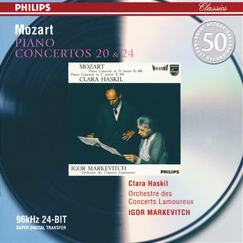 Mozart: Piano Concertos Nos.20 & 24 Clara Haskil, Orchestre Lamoureux, Igor Markevitch