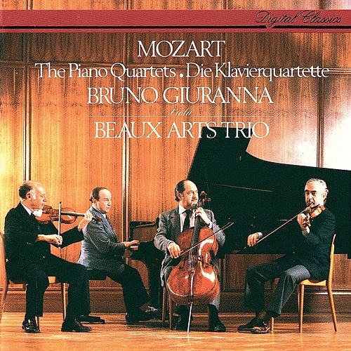 Mozart: Piano Quartets Nos. 1 & 2 Beaux Arts Trio, Bruno Giuranna