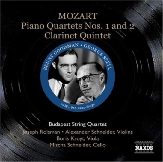 Mozart: Piano Quartets Nos 1 And 2 Budapest String Quartet