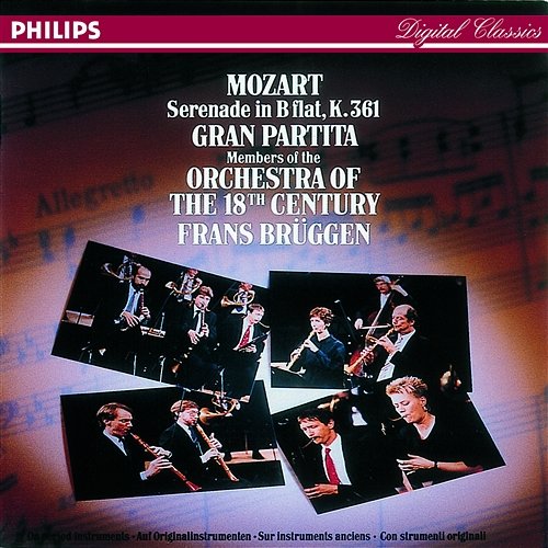 Mozart: Serenade, K. 361 "Gran partita" Orchestra of the 18th Century, Frans Brüggen
