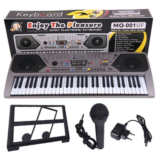 MQ 001 UF Keyboard klawiszowe organy z mikrofonem MQ Inny producent
