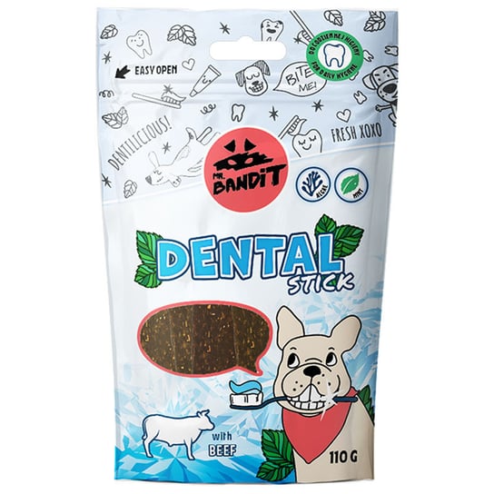 Mr.Bandit Dental Sticks With Beef 110G Przysmak Dentystyczny VETEXPERT