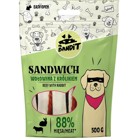 Mr.Bandit Sandwich Wołowina Z Królikiem 500G VETEXPERT