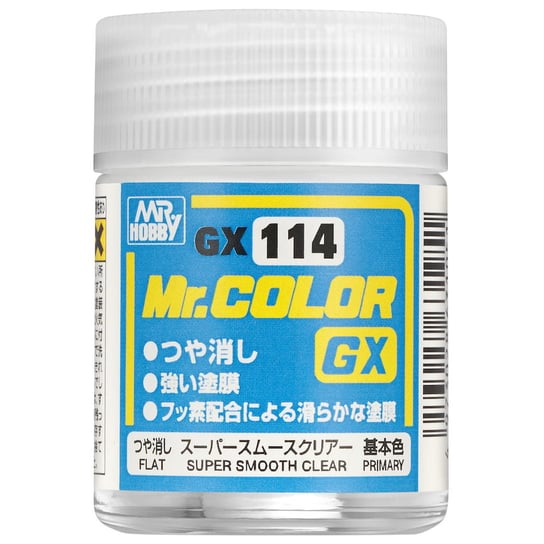 Mr. Color GX-114 Super Smooth Clear Flat 18ml GX114 MR.Hobby