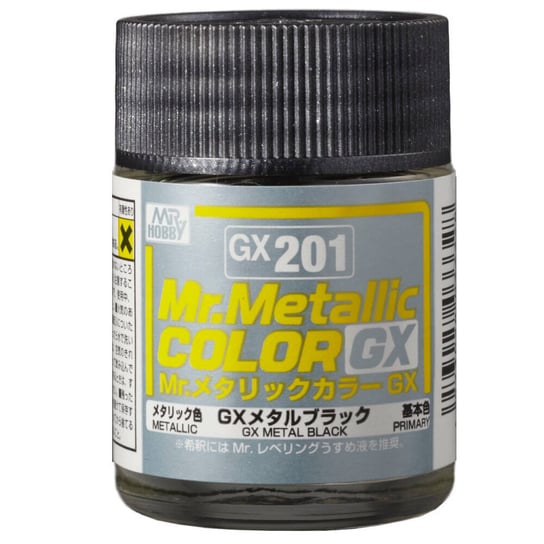 Mr. Hobby GX-201 GX Metal Black Mr. Metallic Color GX201 MR.Hobby