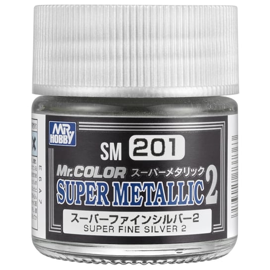 Mr. Hobby SM-201 Super Metallic Super Fine Silver 2 farba 10ml MR.Hobby