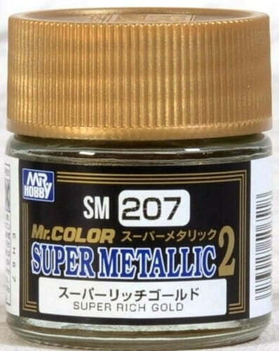 Mr. Hobby SM-207 Super Rich Gold farba 10ml Super Metallic 2 MR.Hobby
