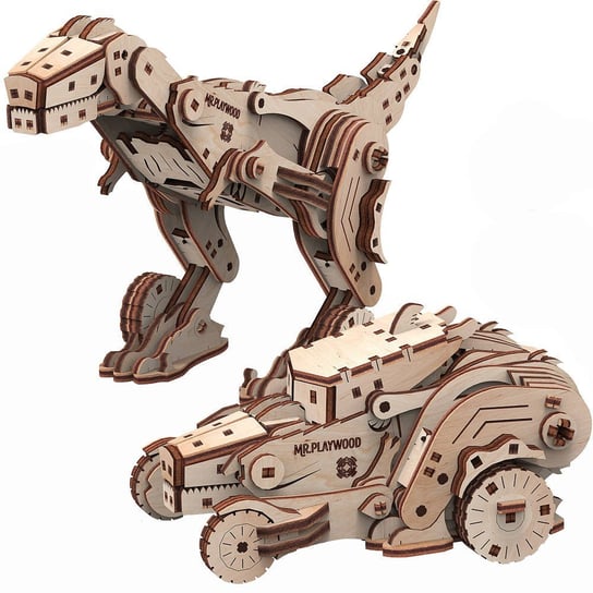 Mr.Playwood, Drewniany Model Puzzle 3D, Dinocar Mr.Playwood