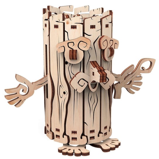 Mr.Playwood, Drewniany Model Puzzle 3D, Skarbonka Mr.Playwood