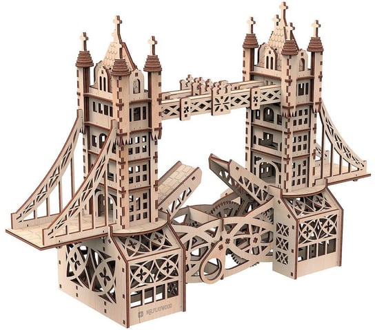 Mr.Playwood, Drewniany Model Puzzle 3D, Tower Bridge Mr.Playwood