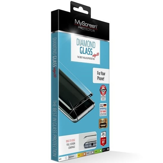 MS Diamond Edge 3D One Plus 8 czarny/black, Tempered Glass MyScreenProtector