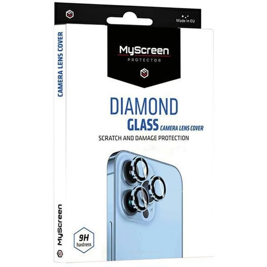 MS Diamond Glass Camera Lens Cover iPhone 15 Pro 6.1"/15 Pro Max 6.7" czarny/black Ochrona na obiektyw aparatu MyScreenProtector