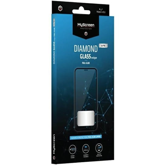 MS Diamond Glass Edge Lite FG iPhone 15 6.1" czarny/black Full Glue MyScreenProtector