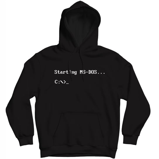 Ms-dos Bluza Dla Informatyka Programisty Kaptur GILDAN