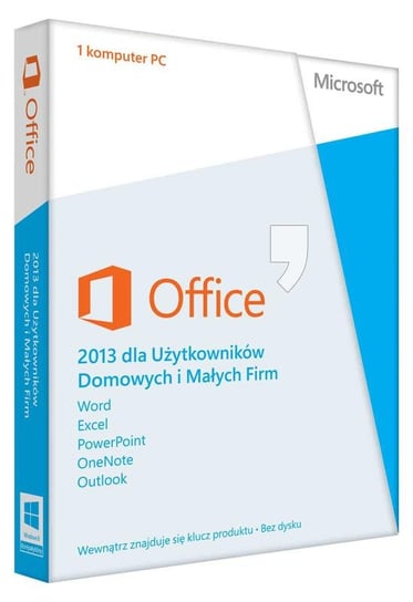 MS Office 2013 dla Użytkowników Domowych i Małych Firm PKC ENG Microsoft
