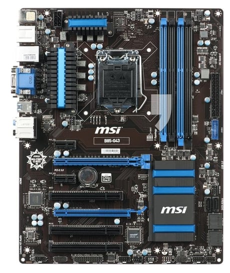 MSI B85-G43 Intel B85 LGA 1150 (2xPCX/VGA/DZW/LAN/SATA3/USB3/DDR3/CROSSFIRE) MSI