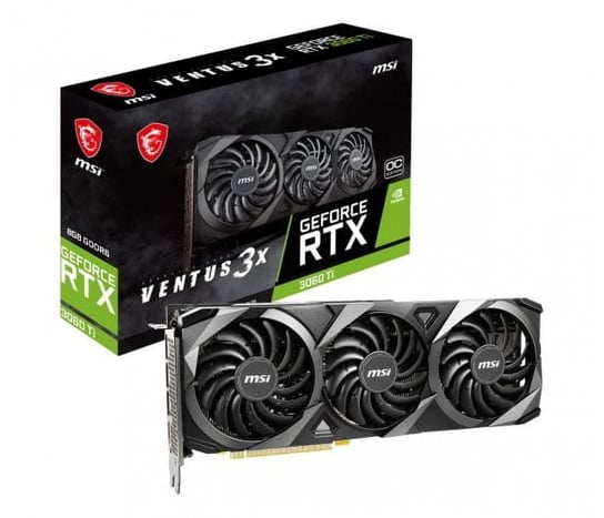 MSI Karta graficzna GeForce RTX 3060 Ti VENTUS 3X OC LHR 8GB GDDR6X 256bit 3DP/HDMI MSI