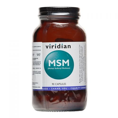 MSM organiczny związek siarki Methyl Sulfonyl Methane Suplement diety, 90 kaps. Viridian Viridian