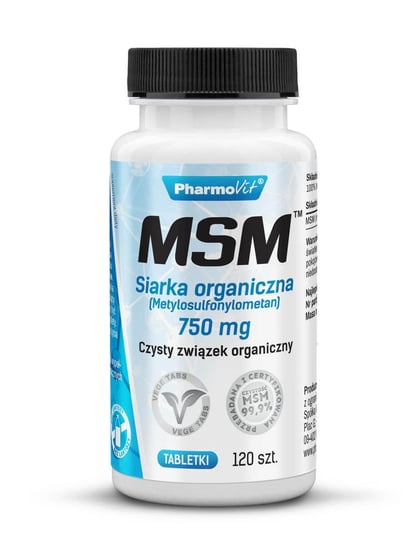 MSM Siarka Organiczna Pharmovit, suplement diety, 120 tabletek Pharmovit