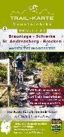 MTB (Mountain-Bike) Trail-Karte Harz 2: Braunlage - Schierke - St. Andreasberg - Brocken 1 : 25 000 Schmidt Maximilian