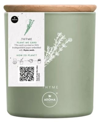 MTM, Aroma Garden, Naturalna świeca zapachowa Fresh Herbs Thyme, 150 g Aroma Home